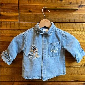 Bluey Baby Kids Denim Jacket
